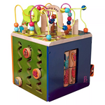 Zany Zoo Wooden Activity Cube