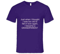 Grandparent - Purple/white T Shirt