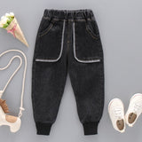 Toddler's Casual Elastic Waist Jeans